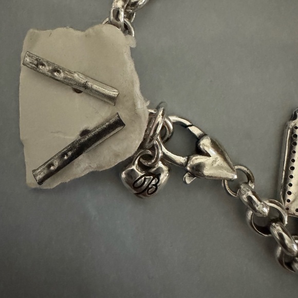 BRIGHTON LAS VEGAS Nevada State Silver Charm BRACELET New 7 inches - Picture 8 of 8